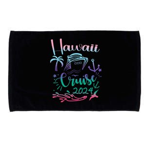 Hawaii Cruise 2024 Family Group Friends Vacation Matching  Microfiber Hand Towel