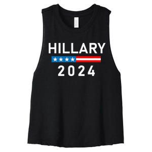 Hillary Clinton 2024 Hillary Clinton For President Women's Racerback Cropped Tank