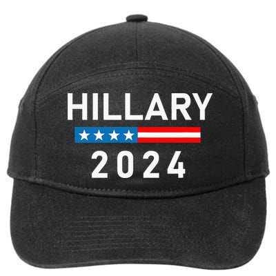 Hillary Clinton 2024 Hillary Clinton For President 7-Panel Snapback Hat