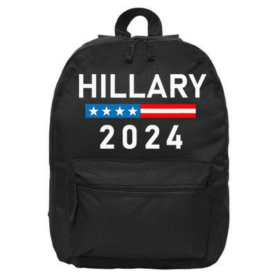Hillary Clinton 2024 Hillary Clinton For President 16 in Basic Backpack