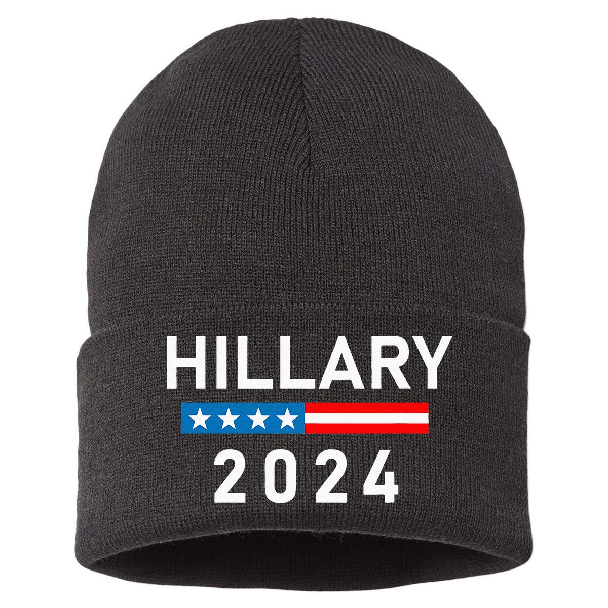Hillary Clinton 2024 Hillary Clinton For President Sustainable Knit Beanie