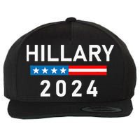 Hillary Clinton 2024 Hillary Clinton For President Wool Snapback Cap