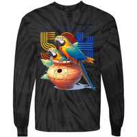 Honduras catracho 504 parrots Tie-Dye Long Sleeve Shirt