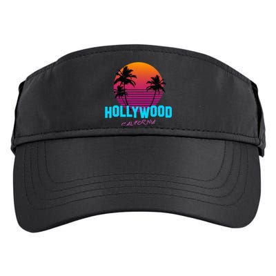 Hollywood California 80s Sunset Adult Drive Performance Visor