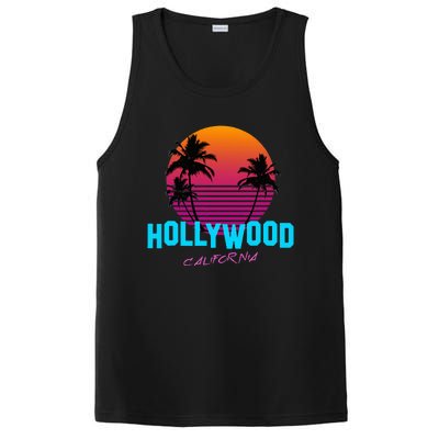 Hollywood California 80s Sunset PosiCharge Competitor Tank