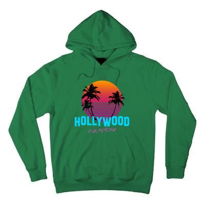 Hollywood California 80s Sunset Tall Hoodie