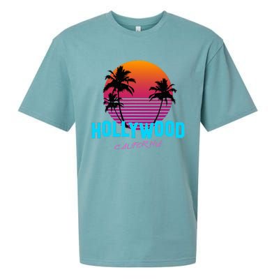 Hollywood California 80s Sunset Sueded Cloud Jersey T-Shirt