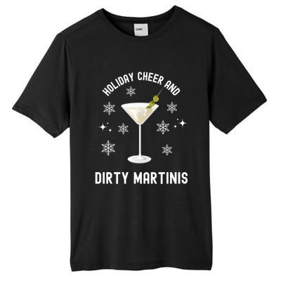 Holiday Cheer And Dirty Martinis Christmas Cocktail Xmas Gift Tall Fusion ChromaSoft Performance T-Shirt