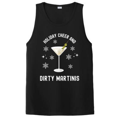 Holiday Cheer And Dirty Martinis Christmas Cocktail Xmas Gift PosiCharge Competitor Tank