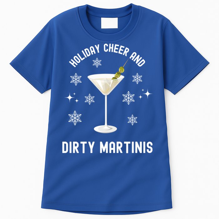 Holiday Cheer And Dirty Martinis Christmas Cocktail Xmas Gift Tall T-Shirt