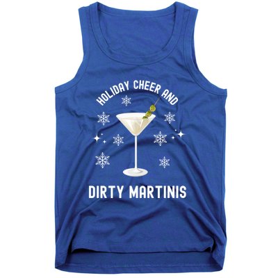 Holiday Cheer And Dirty Martinis Christmas Cocktail Xmas Gift Tank Top