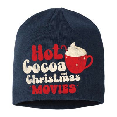 Hot Cocoa And Christmas Movies Holiday Sustainable Beanie