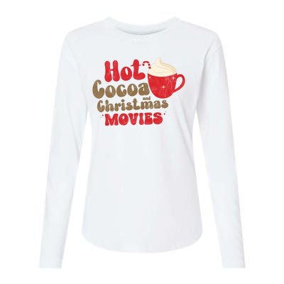 Hot Cocoa And Christmas Movies Holiday Womens Cotton Relaxed Long Sleeve T-Shirt