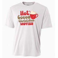 Hot Cocoa And Christmas Movies Holiday Cooling Performance Crew T-Shirt