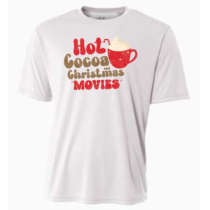 Hot Cocoa And Christmas Movies Holiday Cooling Performance Crew T-Shirt