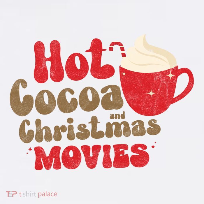Hot Cocoa And Christmas Movies Holiday Tall T-Shirt
