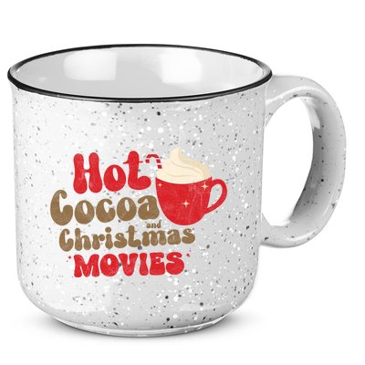 Hot Cocoa And Christmas Movies Holiday 15oz Campfire Ceramic Mug