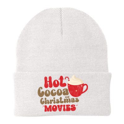 Hot Cocoa And Christmas Movies Holiday Knit Cap Winter Beanie