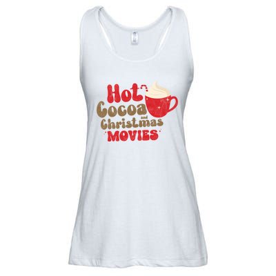 Hot Cocoa And Christmas Movies Holiday Ladies Essential Flowy Tank