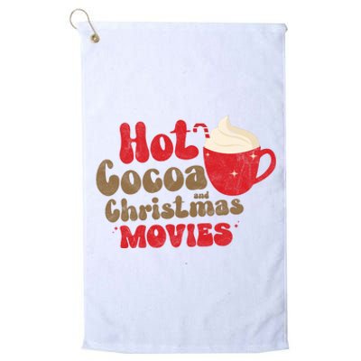 Hot Cocoa And Christmas Movies Holiday Platinum Collection Golf Towel