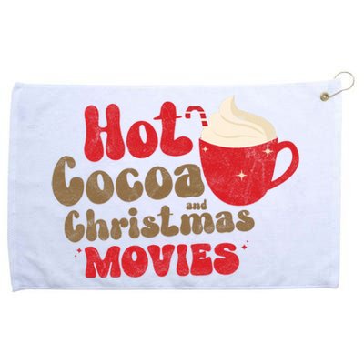 Hot Cocoa And Christmas Movies Holiday Grommeted Golf Towel