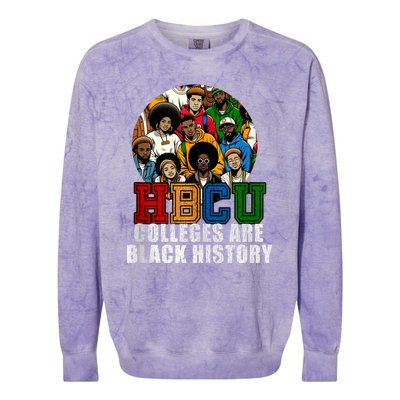 Hbcu Colleges Are Black History Month Colorblast Crewneck Sweatshirt