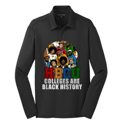 Hbcu Colleges Are Black History Month Silk Touch Performance Long Sleeve Polo