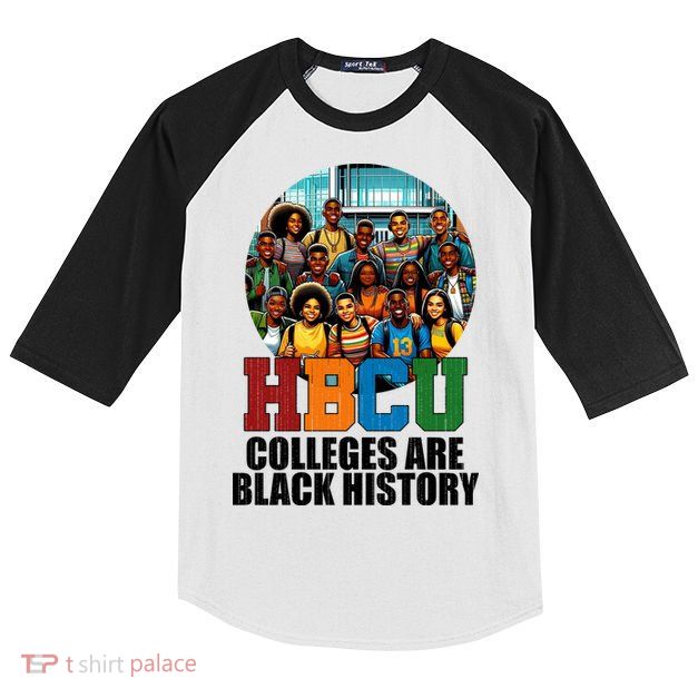 Hbcu Colleges Are Black History Month Kids Colorblock Raglan Jersey