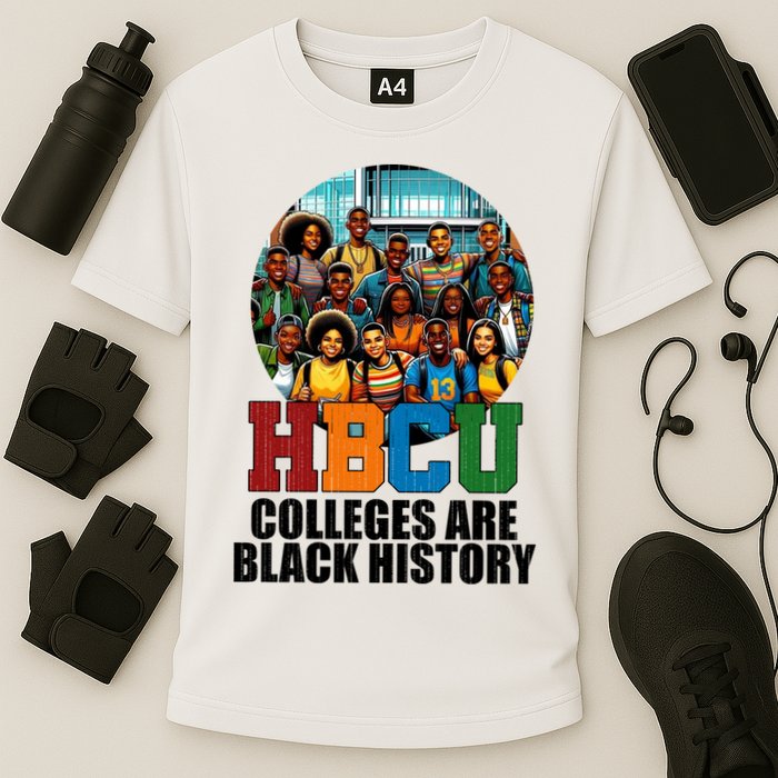 Hbcu Colleges Are Black History Month Cooling Performance Crew T-Shirt