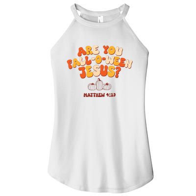 Halloween Christian Are You Fall O Ween Jesus Women’s Perfect Tri Rocker Tank