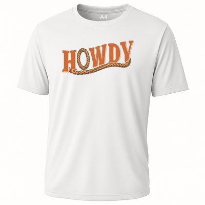 Howdy Cowboy And Cowgirl Western Cooling Performance Crew T-Shirt