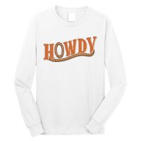 Howdy Cowboy And Cowgirl Western Long Sleeve Shirt