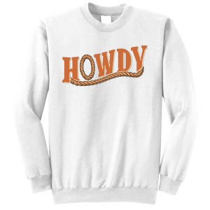 Howdy Cowboy And Cowgirl Western Sweatshirt