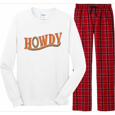 Howdy Cowboy And Cowgirl Western Long Sleeve Pajama Set