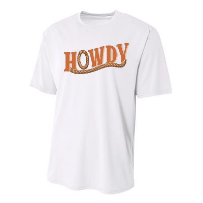 Howdy Cowboy And Cowgirl Western Performance Sprint T-Shirt