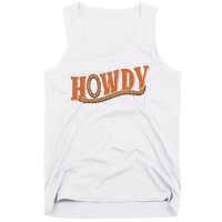 Howdy Cowboy And Cowgirl Western Tank Top