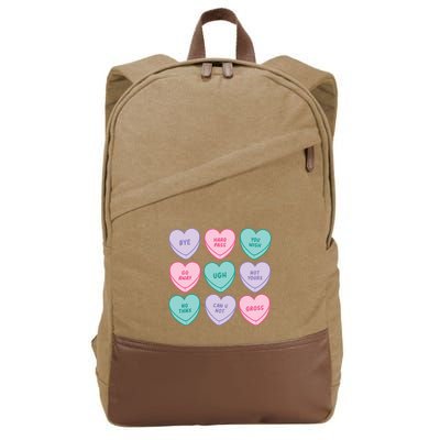 Heart Candy Antivalentine Cotton Canvas Backpack