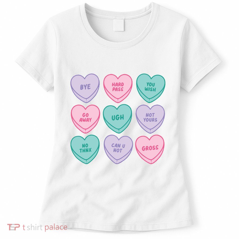 Heart Candy Antivalentine Womens T-Shirt