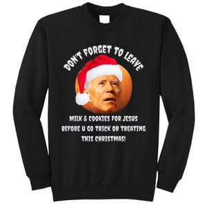 Happy Christmas Anti Joe Biden Funny Halloween Pumpkin Sweatshirt