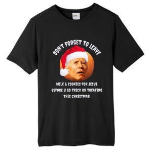 Happy Christmas Anti Joe Biden Funny Halloween Pumpkin Tall Fusion ChromaSoft Performance T-Shirt