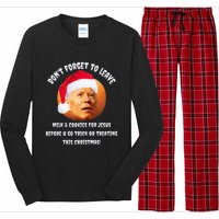 Happy Christmas Anti Joe Biden Funny Halloween Pumpkin Long Sleeve Pajama Set