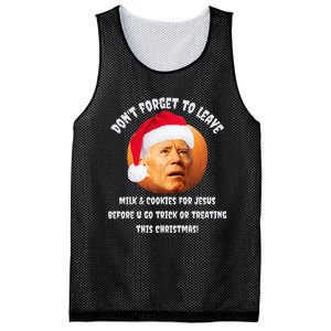 Happy Christmas Anti Joe Biden Funny Halloween Pumpkin Mesh Reversible Basketball Jersey Tank