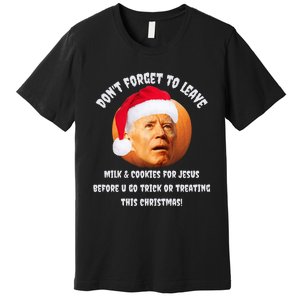 Happy Christmas Anti Joe Biden Funny Halloween Pumpkin Premium T-Shirt