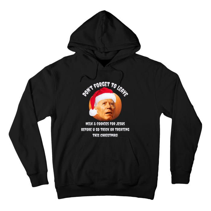 Happy Christmas Anti Joe Biden Funny Halloween Pumpkin Tall Hoodie