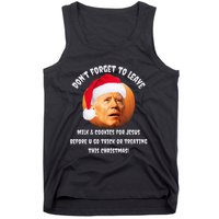 Happy Christmas Anti Joe Biden Funny Halloween Pumpkin Tank Top