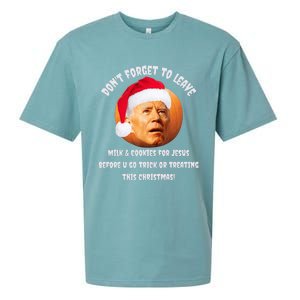 Happy Christmas Anti Joe Biden Funny Halloween Pumpkin Sueded Cloud Jersey T-Shirt