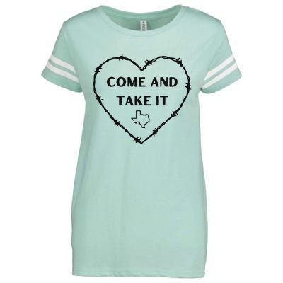 Heart Come And Take It Razor Barbed Wire Political Enza Ladies Jersey Football T-Shirt