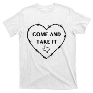 Heart Come And Take It Razor Barbed Wire Political T-Shirt