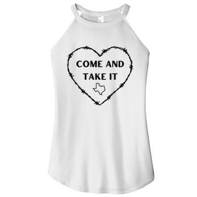 Heart Come And Take It Razor Barbed Wire Political Women's Perfect Tri Rocker Tank