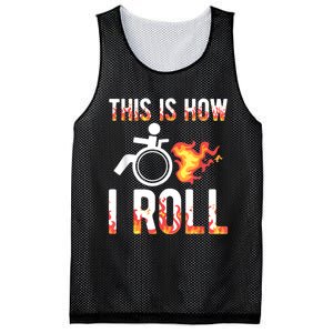 Handicapped Crippled Ampu Disabled Wheelchair How I Roll Mesh Reversible Basketball Jersey Tank